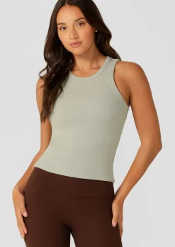 Lorna Jane Daily Rib Tank IcedMatcha Sale