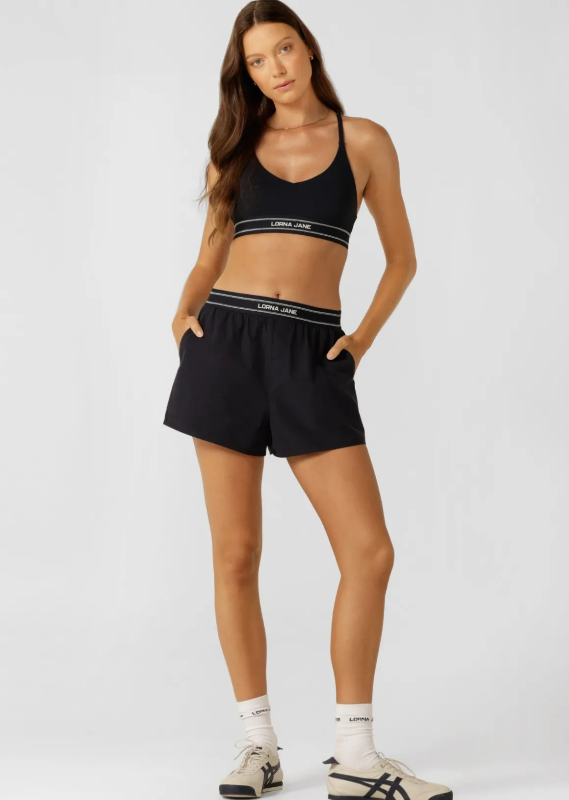 Lorna Jane Effortless Boxer Shorts MidnightBlue Clearance