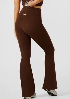 Lorna Jane Effortless Phone Pocket Flared Leggings Espresso Online