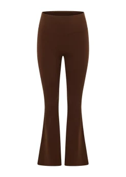 Lorna Jane Effortless Phone Pocket Flared Leggings Espresso Online