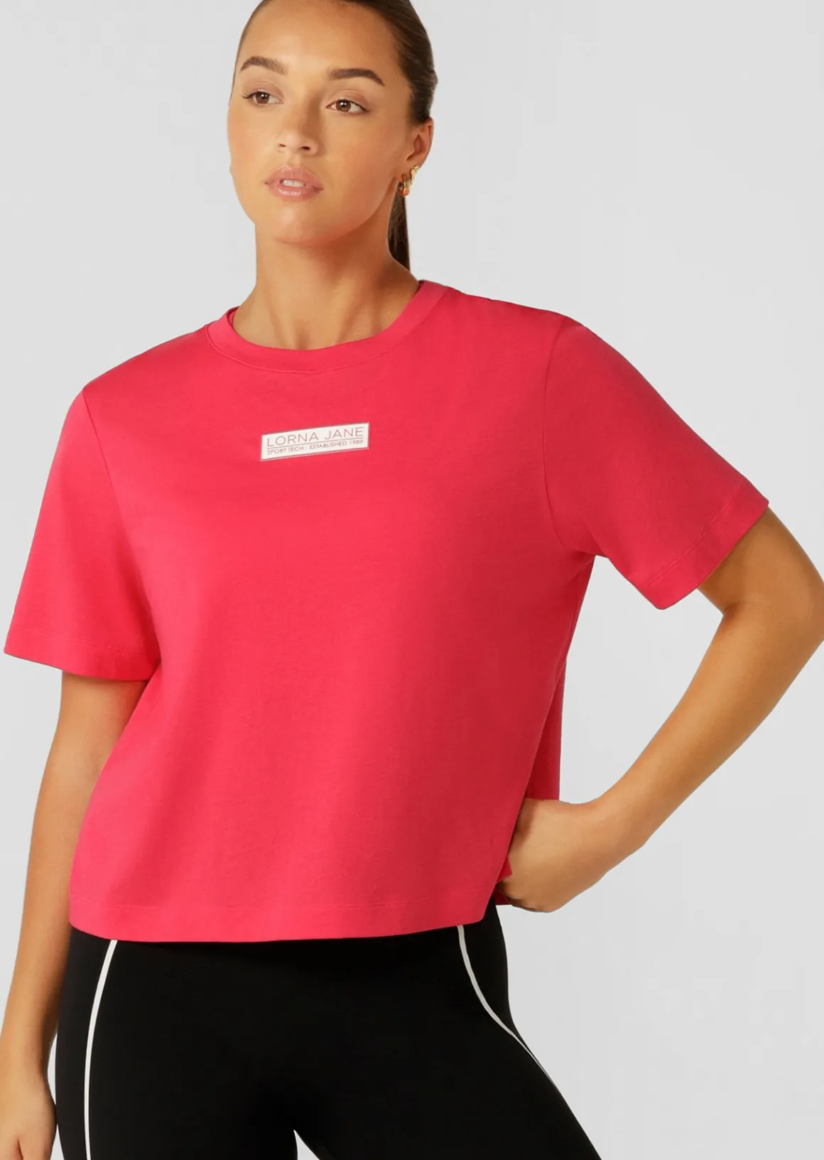 Lorna Jane Electric Energy Tee NeonRaspberry New