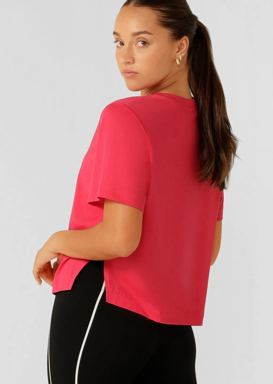 Lorna Jane Electric Energy Tee NeonRaspberry New