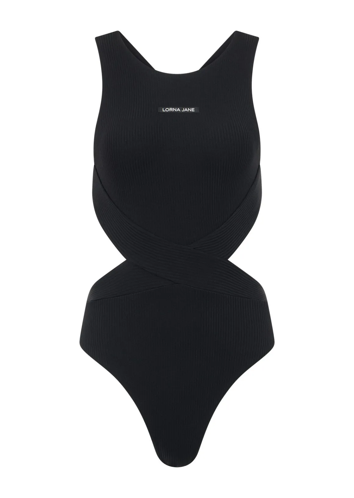 Lorna Jane Elevate Active Rib Bodysuit Black Hot