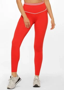 Lorna Jane Fast Pace Recycled Booty Full Length Leggings HotTomato