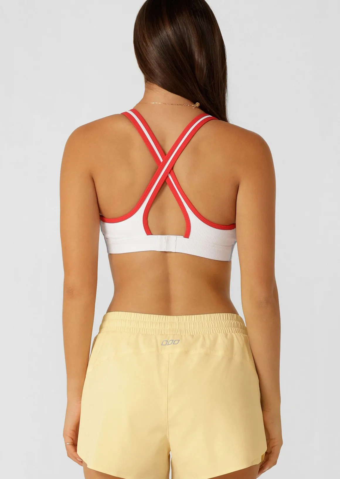 Lorna Jane Fast Track High Support Sports Bra White Clearance