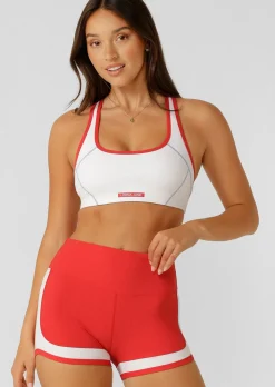 Lorna Jane Fast Track High Support Sports Bra White Clearance
