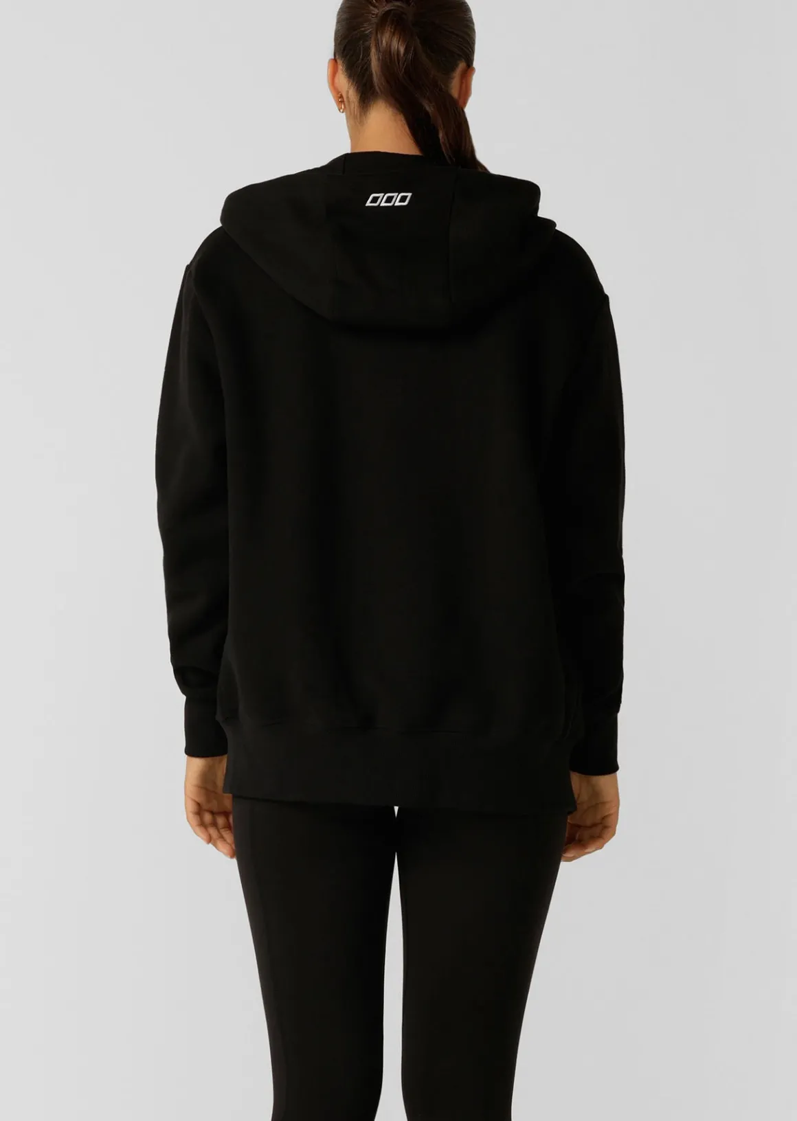 Lorna Jane Fleece Zip Thru Hoodie Black Discount