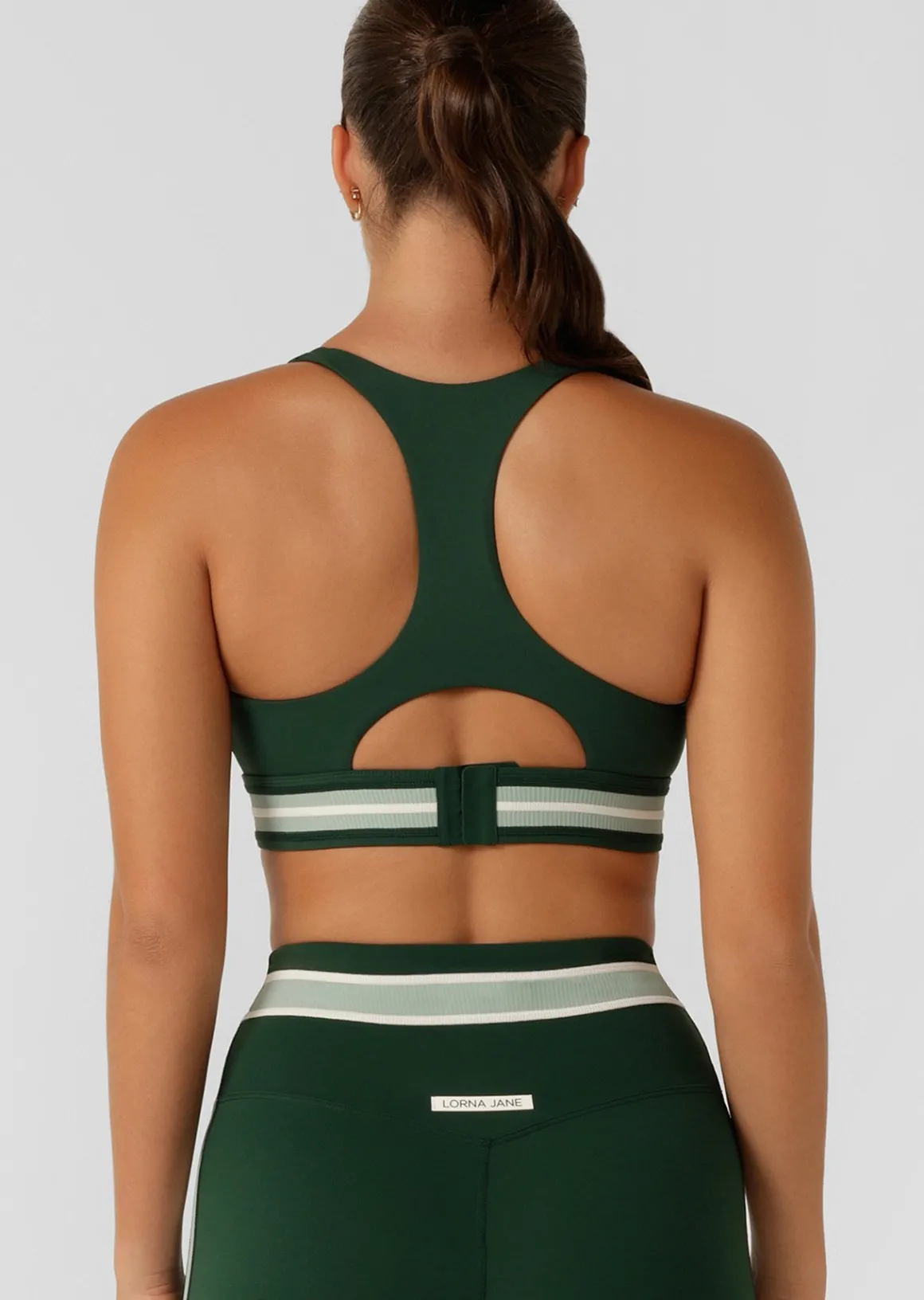 Lorna Jane Freshman Sports Bra DarkGreen New