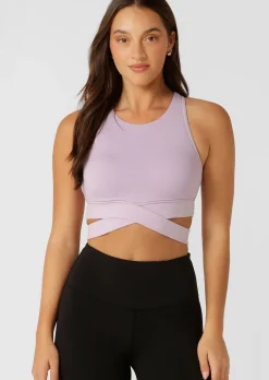 Lorna Jane Get Fit Sports Bra LightLavender Discount