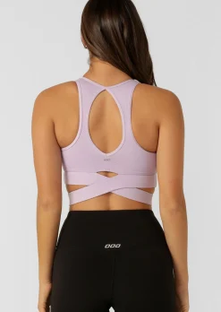 Lorna Jane Get Fit Sports Bra LightLavender Discount