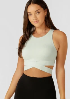 Lorna Jane Get Fit Sports Bra DustyAqua Sale