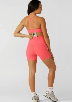 Lorna Jane Gym To Swim 12cm Bike Shorts Nectarine Discount