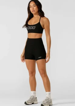 Lorna Jane Gym To Swim 12cm Bike Shorts Black Hot