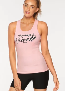 Lorna Jane Happiness Is Netball Tank BabyPink Online