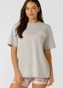 Lorna Jane Heartbeat Relaxed T-shirt GreyMarl