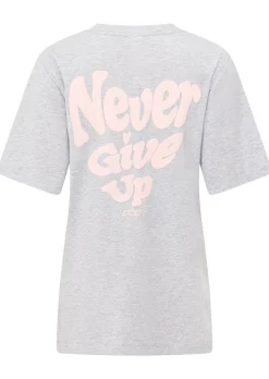 Lorna Jane Heartbeat Relaxed T-shirt GreyMarl