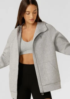 Lorna Jane Heritage Spacer Hoodie GreyMarl Hot