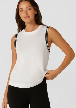 Lorna Jane Heritage Transdry Sports Tank White Outlet