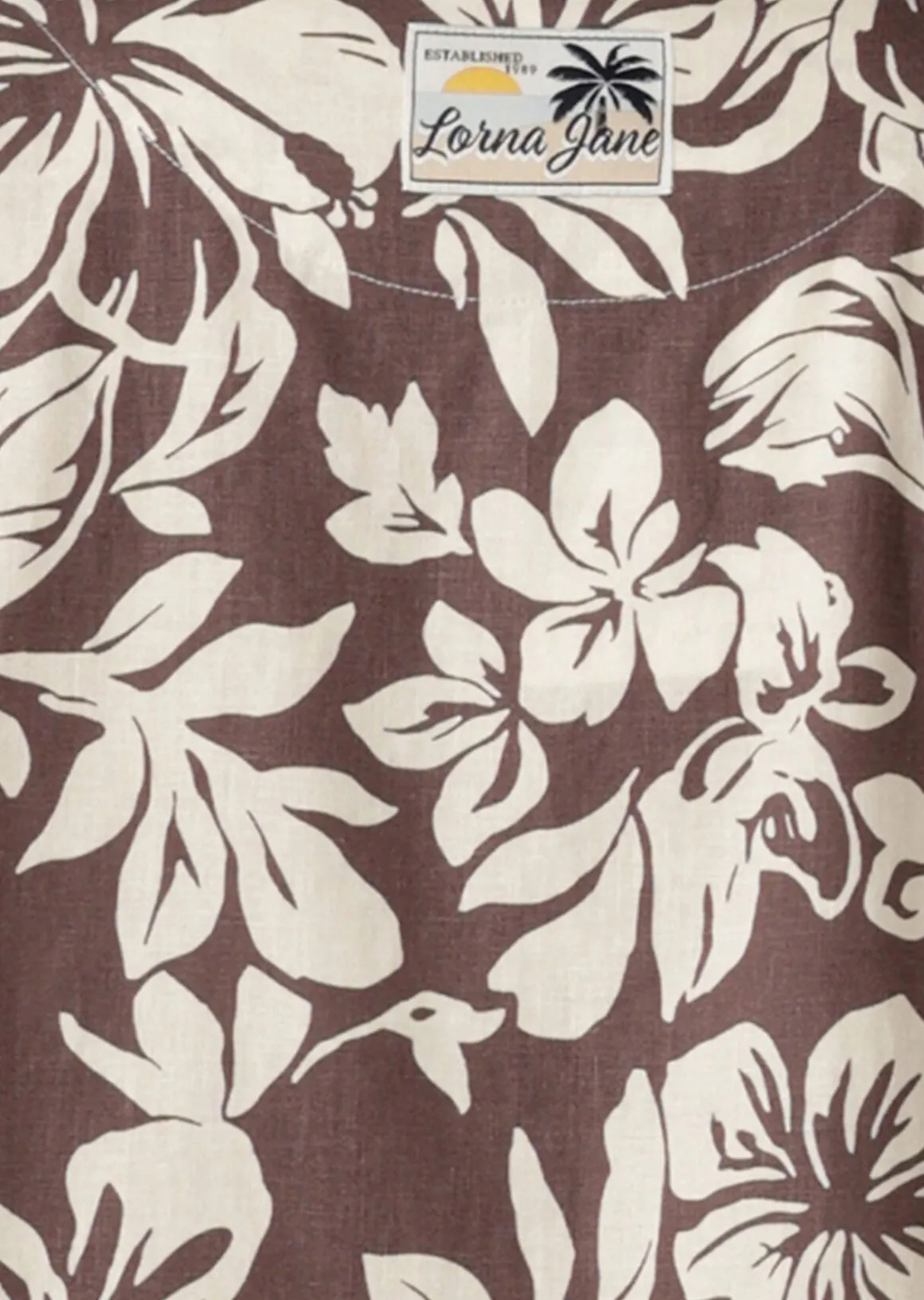 Lorna Jane Hibiscus Weekend Shirt HibiscusPrint Outlet