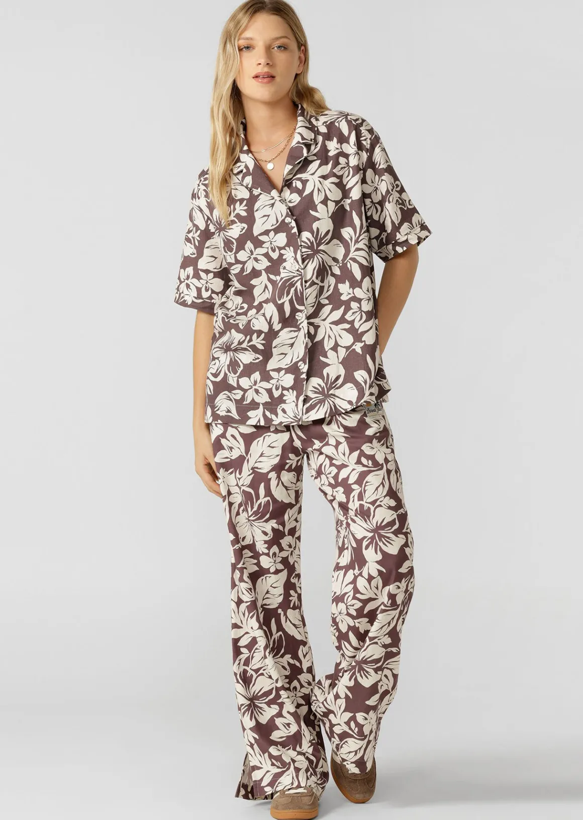 Lorna Jane Hibiscus Weekend Shirt HibiscusPrint Outlet
