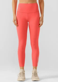 Lorna Jane Hi-Fold Lotus Ankle Biter Leggings Strawberry Best