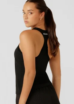 Lorna Jane High Definition Reflective Active Tank BlackReflectiveMonogramPrint Online
