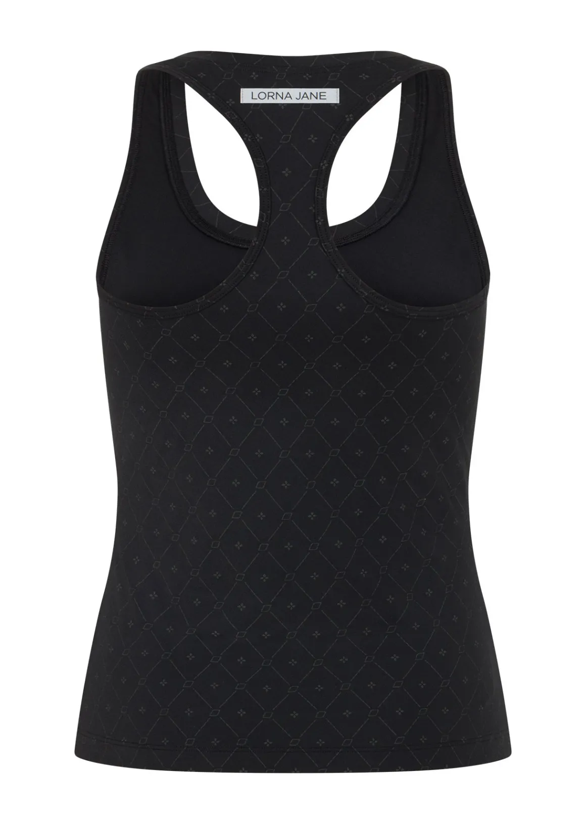 Lorna Jane High Definition Reflective Active Tank BlackReflectiveMonogramPrint Online