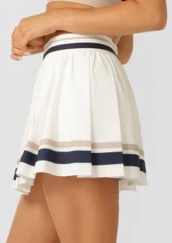 Lorna Jane Horizon Swing Pleat Skirt Porcelain Clearance