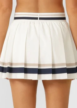 Lorna Jane Horizon Swing Pleat Skirt Porcelain Clearance