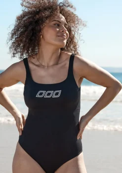 Lorna Jane Iconic Active Swim One Piece Black Hot