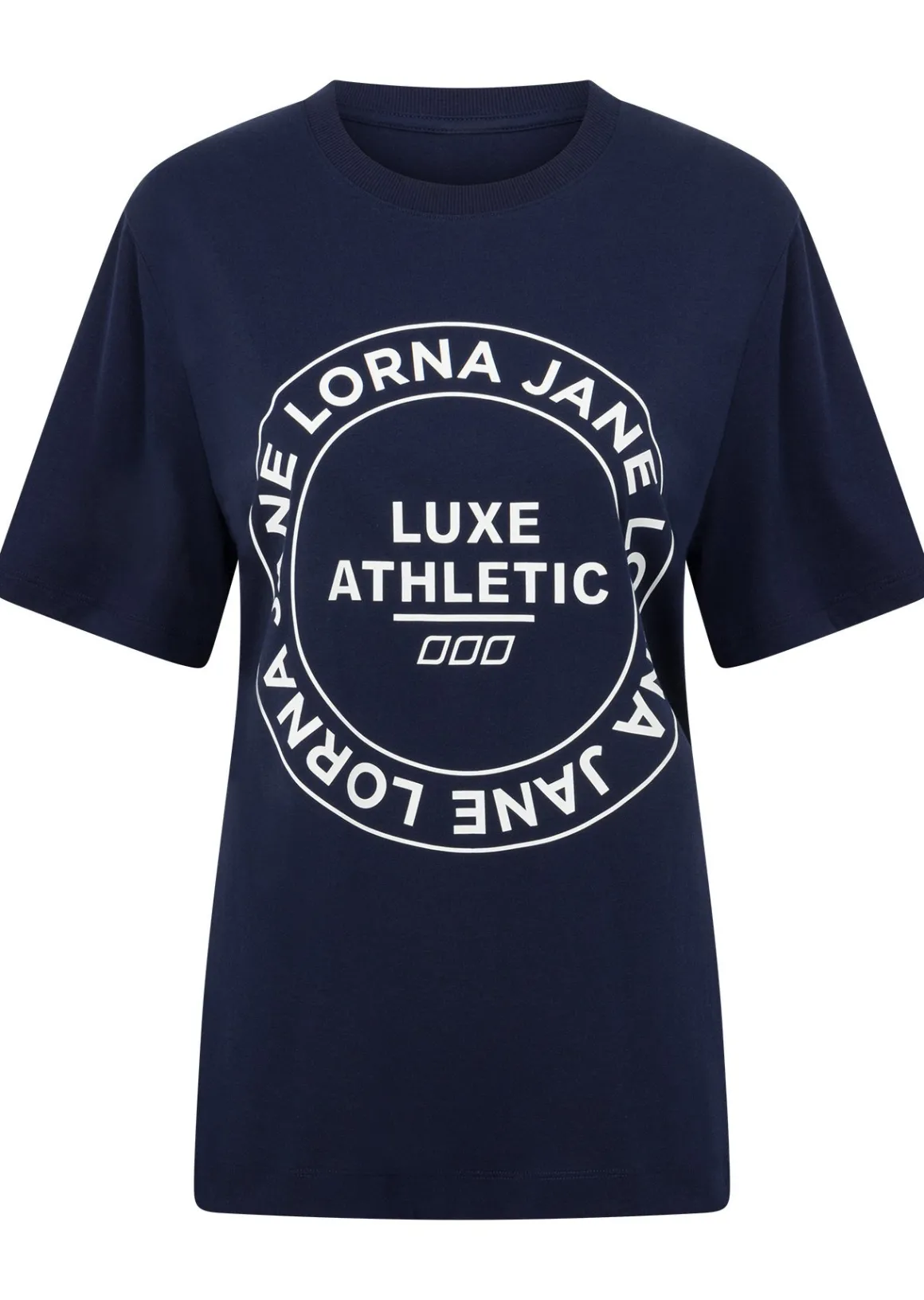 Lorna Jane Iconic Heritage Relaxed T-Shirt FrenchNavy Clearance