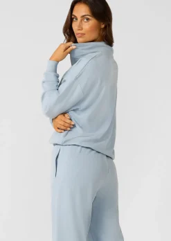 Lorna Jane Iconic Quarter Zip Sweat GlacierBlue