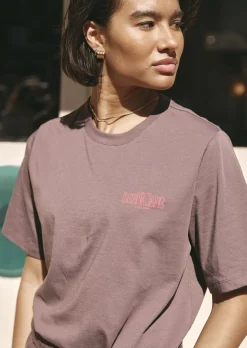 Lorna Jane Iconic Weekender Relaxed T-Shirt Stone Online