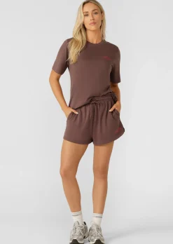 Lorna Jane Iconic Weekender Relaxed T-Shirt Stone Online