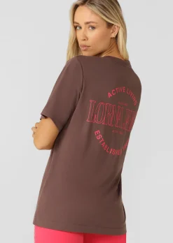 Lorna Jane Iconic Weekender Relaxed T-Shirt Stone Online