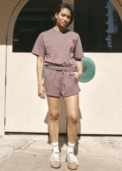 Lorna Jane Iconic Weekender Shorts Stone New