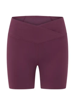 Lorna Jane Inspire Wrap Waist 16cm Bike Shorts Mulberry Sale