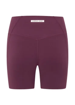 Lorna Jane Inspire Wrap Waist 16cm Bike Shorts Mulberry Sale