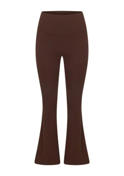 Lorna Jane Irresistible Stomach Support Rib Flared Leggings Espresso Online