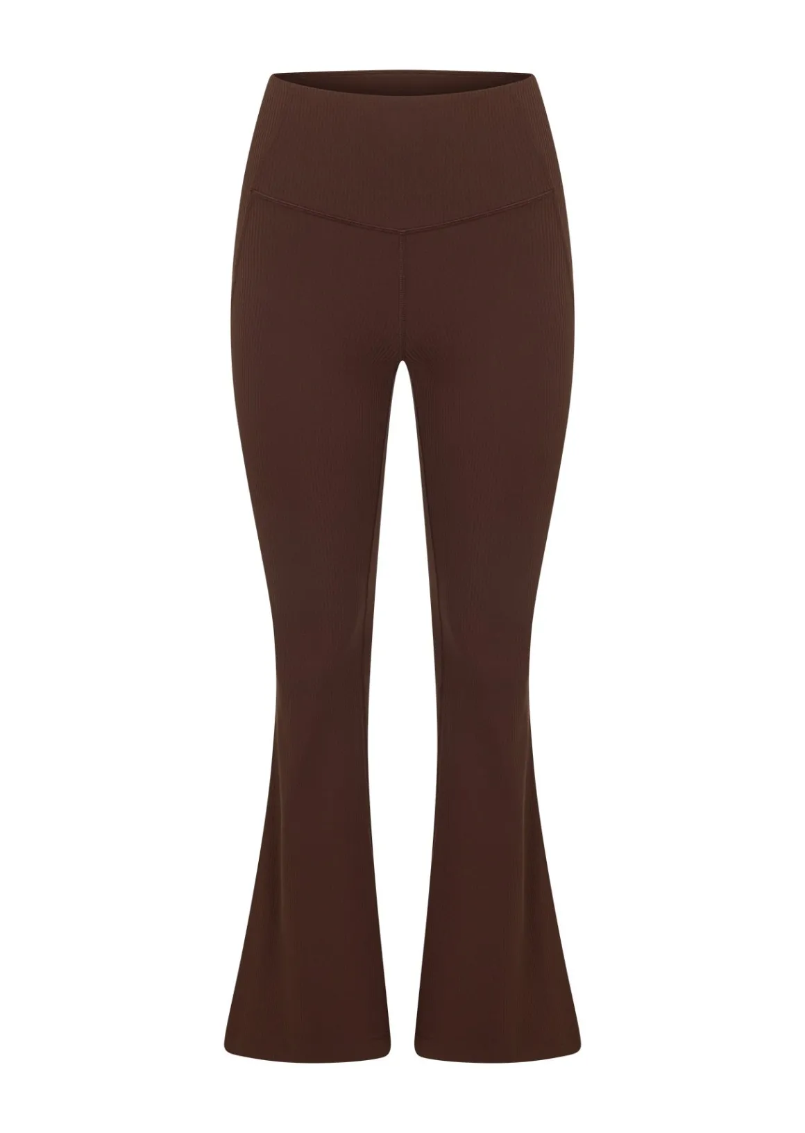 Lorna Jane Irresistible Stomach Support Rib Flared Leggings Espresso Online