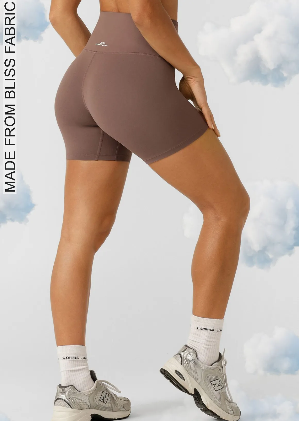 Lorna Jane Liberty 14cm Bike Shorts Stone New