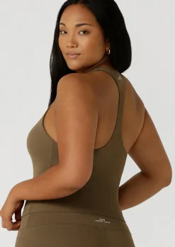 Lorna Jane Liberty Tank Bra Combo Hazel