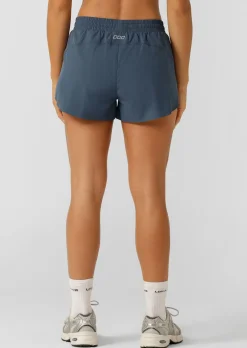 Lorna Jane Lightspeed Phone Pocket Run Short PaleIndigo Clearance