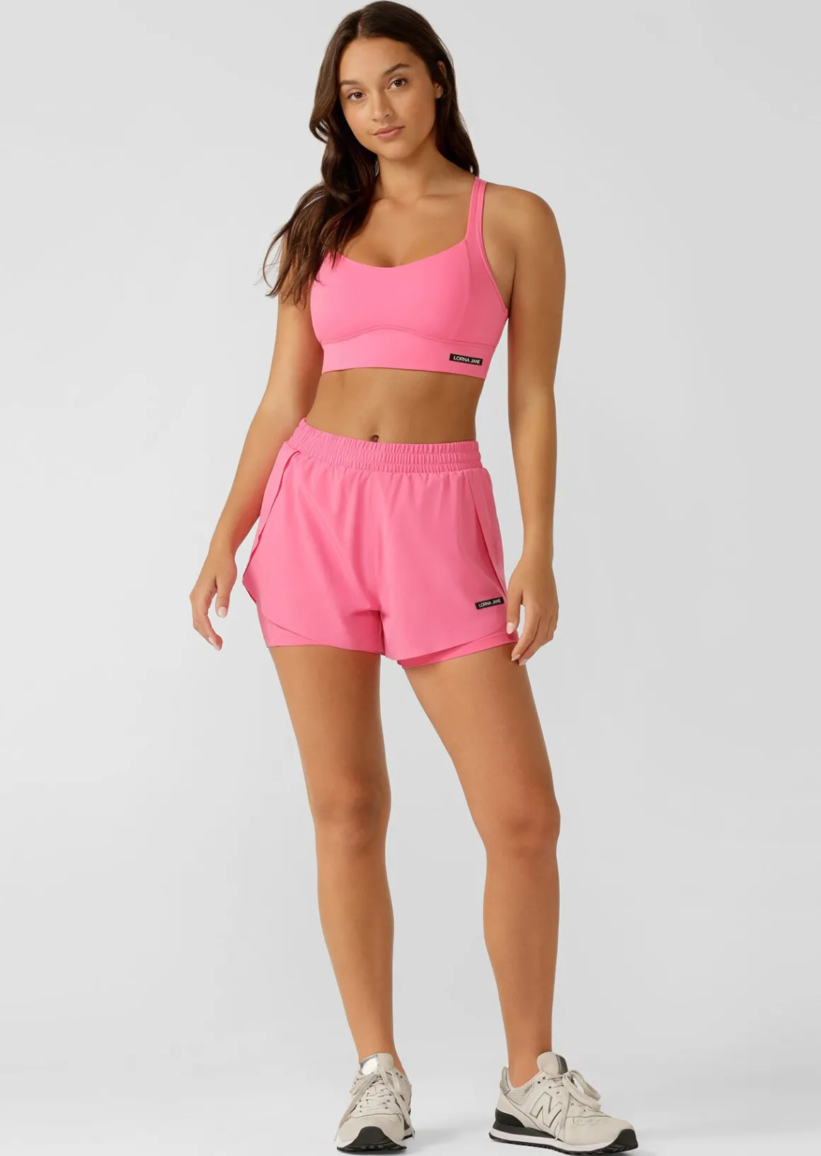 Lorna Jane Lightspeed Phone Pocket Run Short CameoPink Online