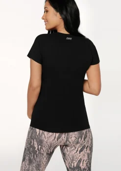 Lorna Jane LJ Active Feeding Tee Black Outlet