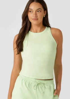 Lorna Jane LJ Basics Rib Tank IceGreen Clearance