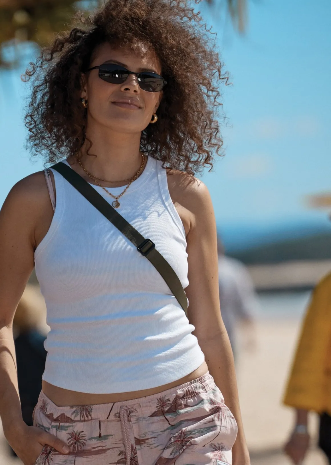 Lorna Jane LJ Basics Rib Tank White Discount