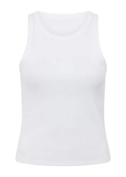 Lorna Jane LJ Basics Rib Tank White Discount
