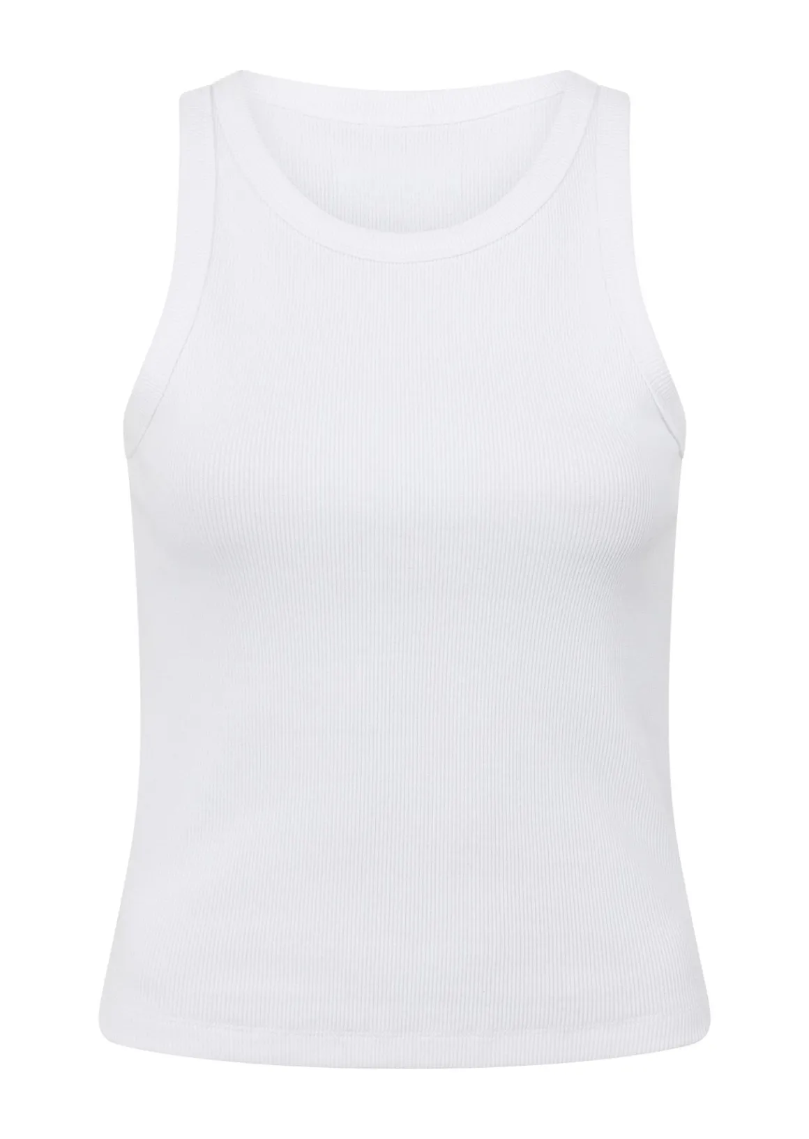 Lorna Jane LJ Basics Rib Tank White Discount