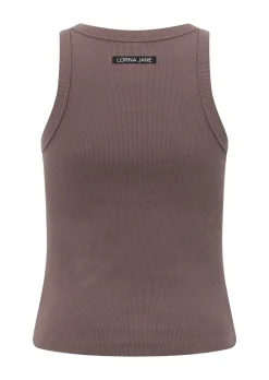 Lorna Jane LJ Basics Rib Tank Stone Best